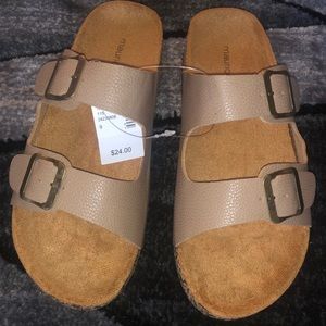 NEW Maurice Double Strap Molded Footbed Sandals